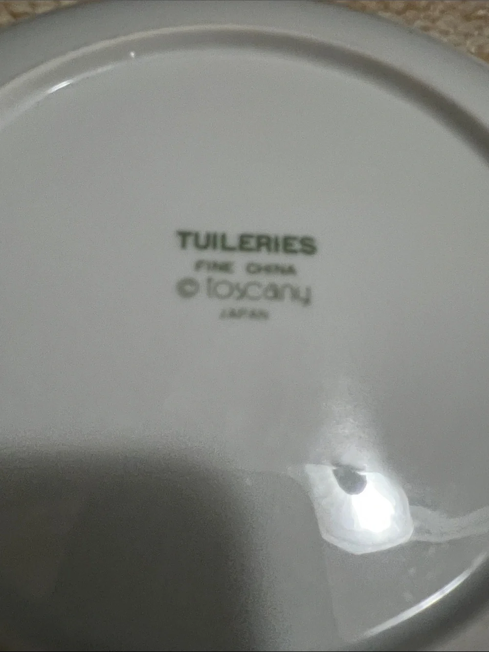 Tuileries Fine China Luncheon Plate and Teacup by Toscany Japan Yellow Flowers